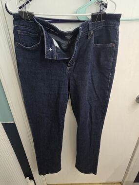 St. John's Bay Dark Blue Straight Leg Jeans